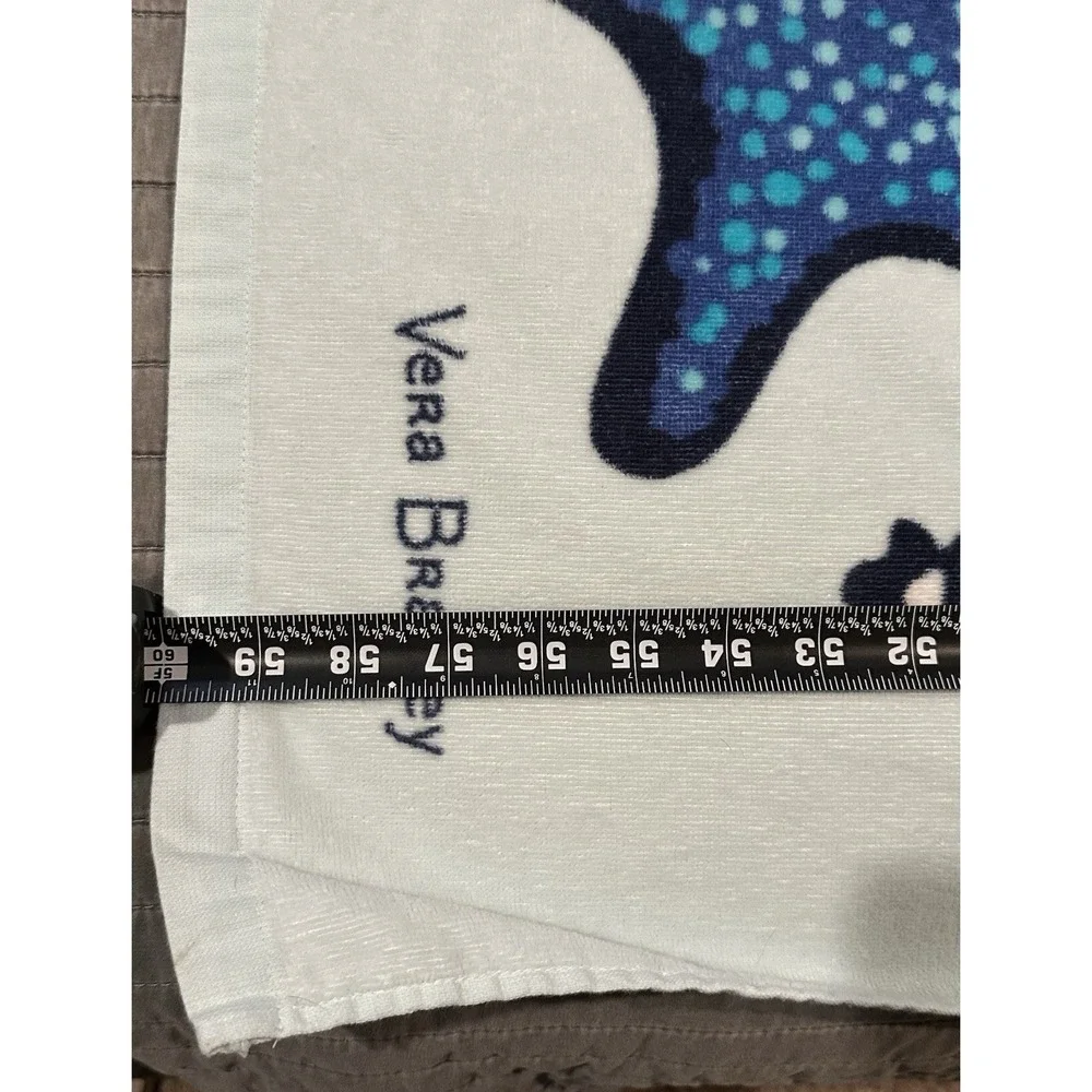 Vera Bradley Beach Blanket Towel in Bag SEA LIFE Ocean Octopus Sea Starfish Bag